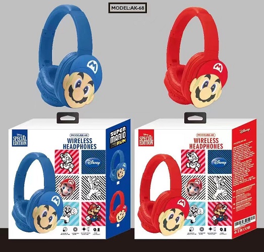 Imagen de AUDIFONOS MARIO BROSS BLUETOOTH AK-68