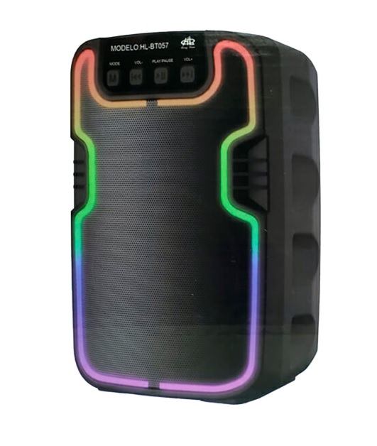 Imagen de BOCINA 4"LUZ LED BLUETOOTH RADIO FM 22cm