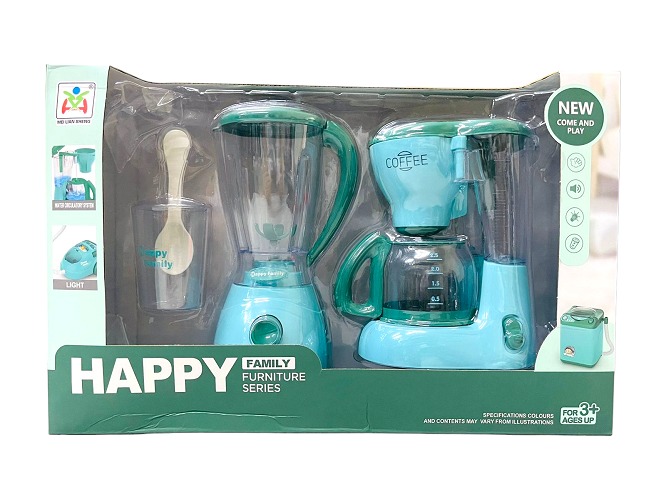 Imagen de DUO JUGUETE COCINA LICUADORA + CAFETERA HAPPY