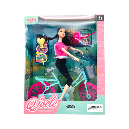 Imagen de MUÑECA CON BICICLETA QJOELE