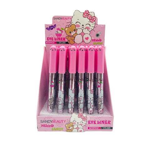 Imagen de **CAJA 24 DELINEADOR HELLO KITTY SANDY BEAUTY