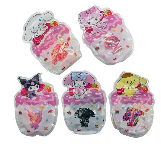 Imagen de DOCE PAQUETES LIGA CABELLO SANRIO