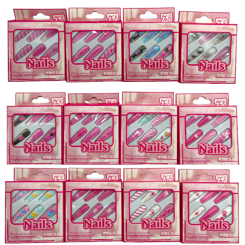 Imagen de 12 PAQ. UÑA POSTIZA BARBIE NAILS