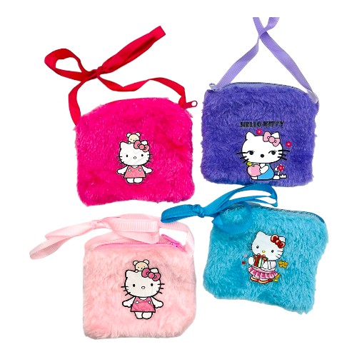 Imagen de DOCENA MONEDERO KITTY PELUCHE
