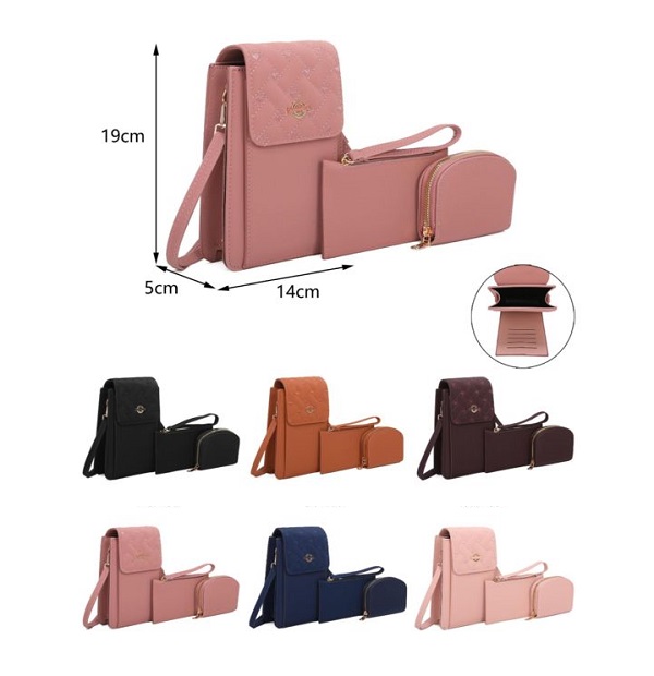 Imagen de COMBO BOLSO + MONEDEROS GRENOBIL