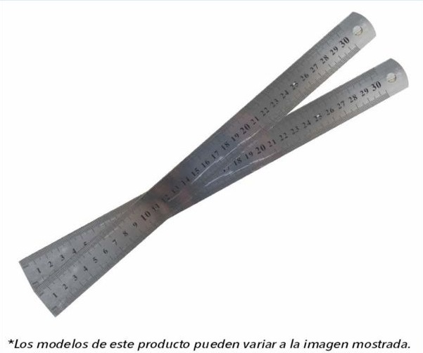 Imagen de PIEZA REGLA ESCOLAR METALICA FLEXIBLE 30 CM