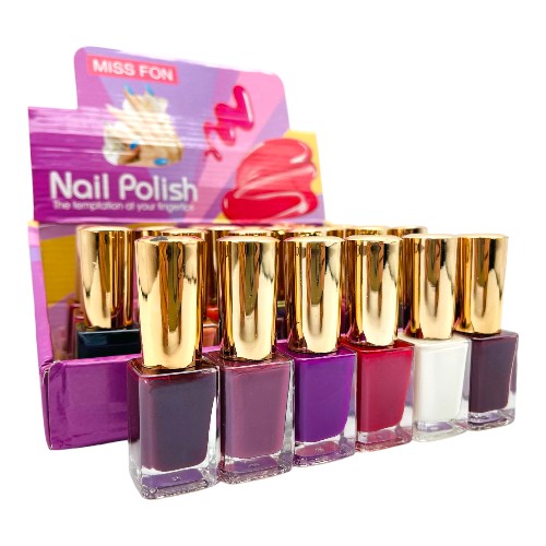 Imagen de CAJA 24 ESMALTE UÑAS MISS FON