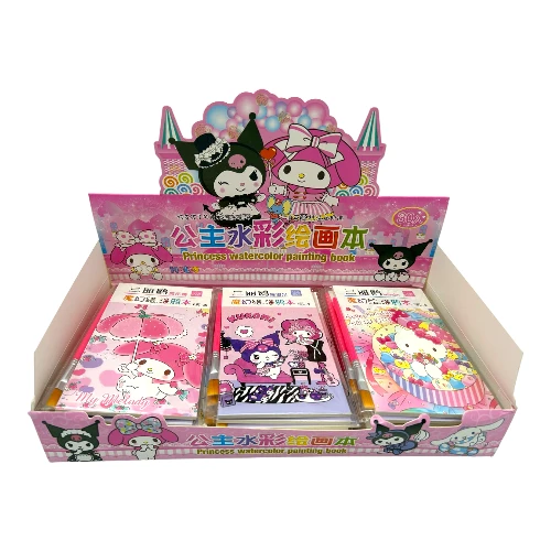 Imagen de CAJA 30 LIBRETA CON ACUARELAS SANRIO
