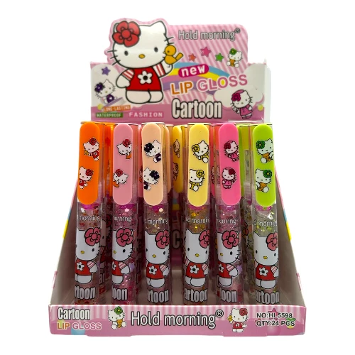 Imagen de CAJA 24 LIP GLOSS HELLO KITTY HOLD MORNING
