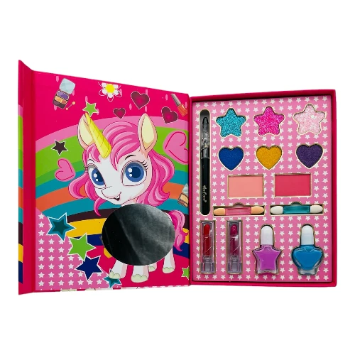 Imagen de ESTUCHE MAQUILLAJE INFANTIL UNICORNIO