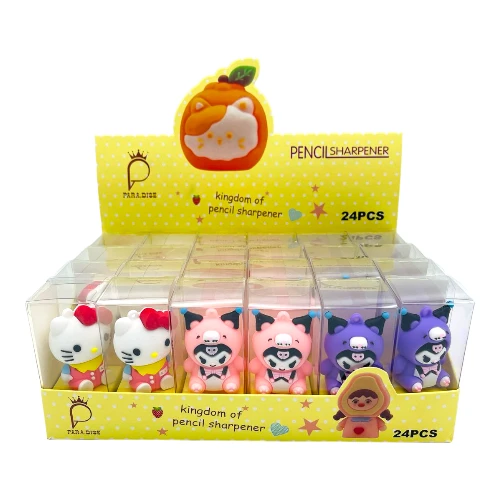 Imagen de CAJA 24 ZACAPUNTAS SANRIO KUROMI KITTY *
