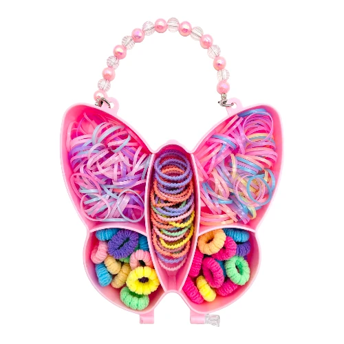 Imagen de ESTUCHE MARIPOSA LIGAS + DONAS CABELLO*