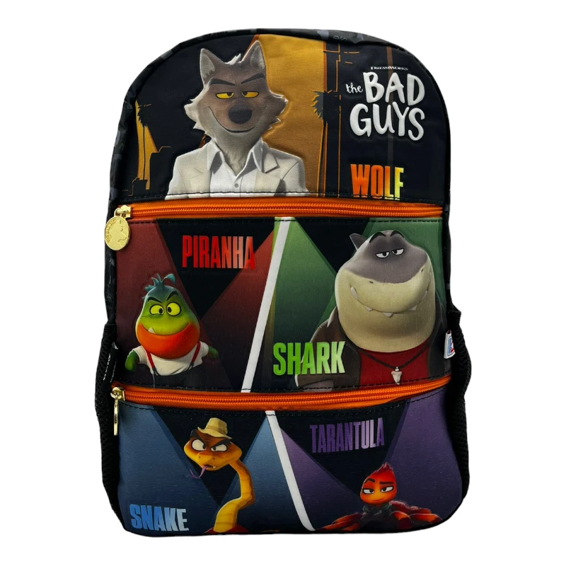 Imagen de MOCHILA PRIMARIA BAD GUYS ROSTROS