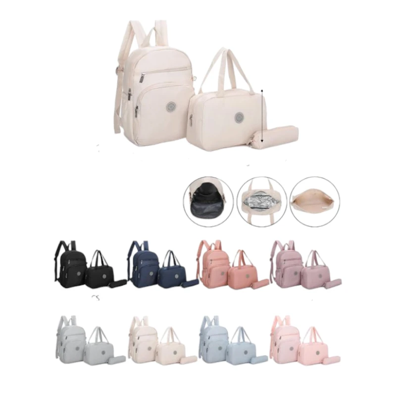 Imagen de COMBO MOCHILA LISA JUVENIL GRENOBIL