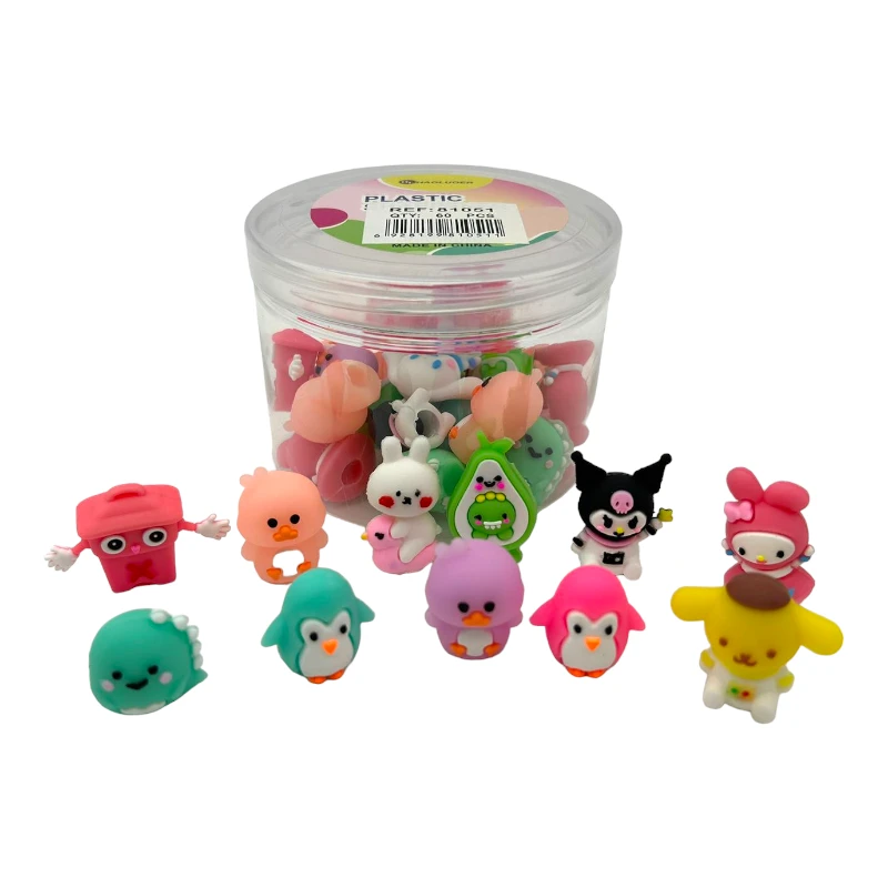Imagen de BOTE 36 FIGURITAS PARA LAPIZ KAWAII