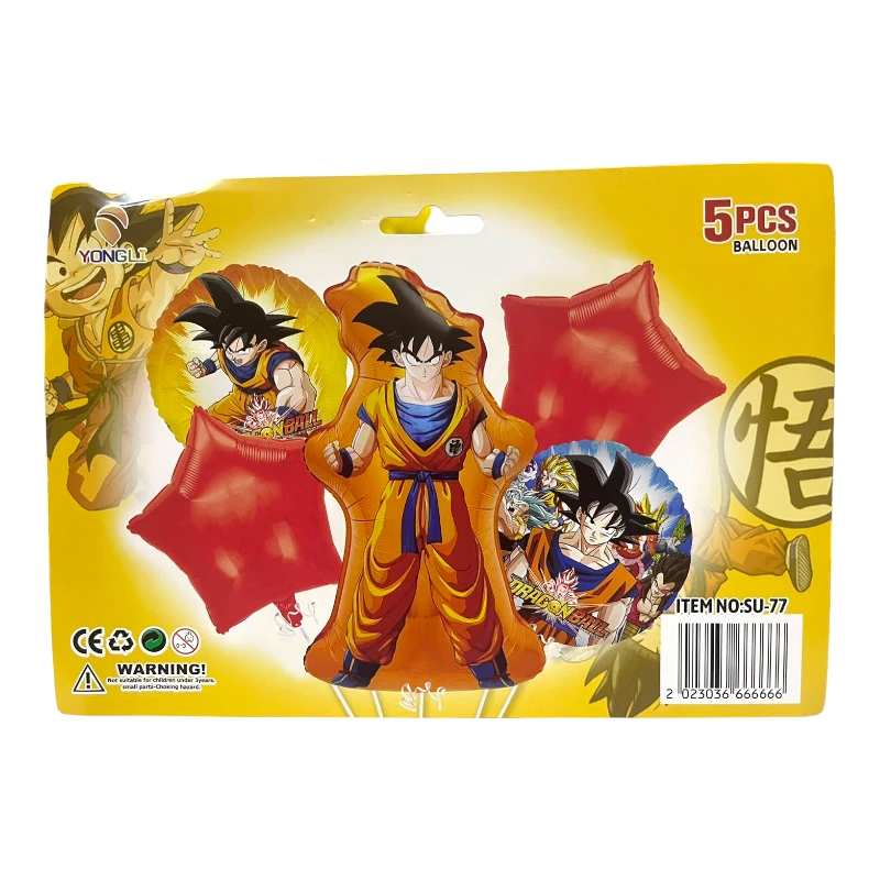 Imagen de GLOBO FIESTA 5 PIEZAS *DRAGON BALL