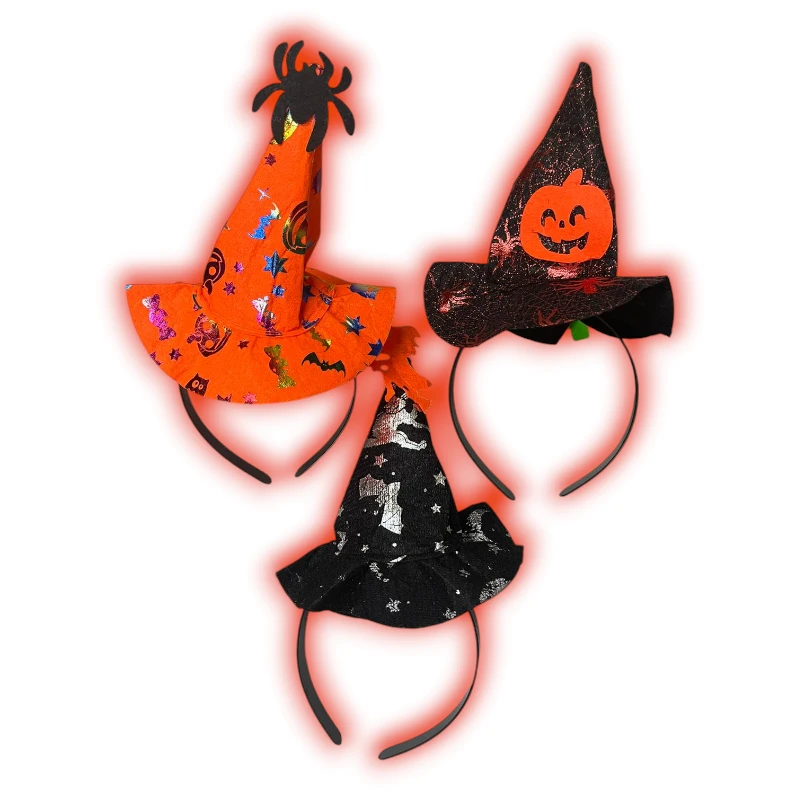Imagen de DOCENA DIADEMA BRUJA HALLOWEEN