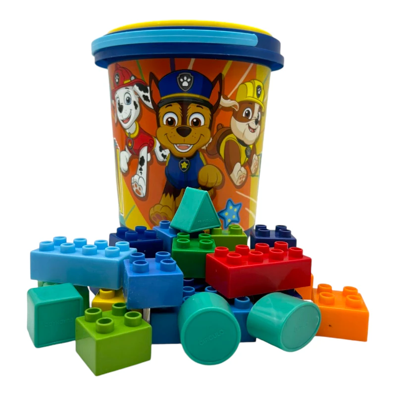 Imagen de CUBETA BLOQUES DIDACTICA *PAW PATROL* NIÑO