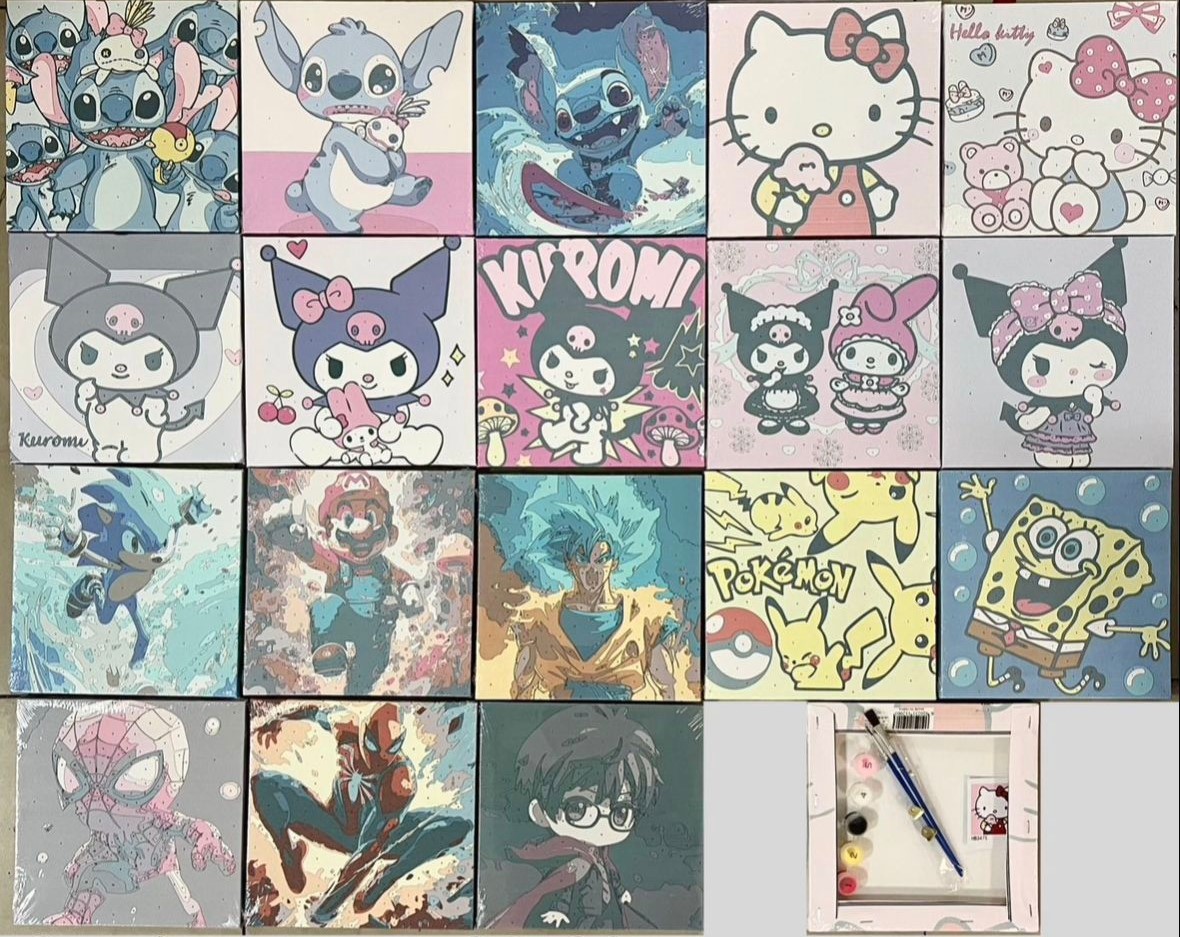 Imagen de CUADRO PINTURA 20x20 PERSONAJES *