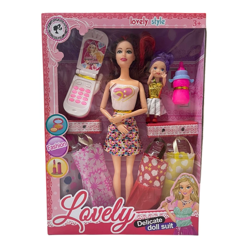 Imagen de MUÑECA CON VESTIDOS Y ACCESORIOS "LOVELY"