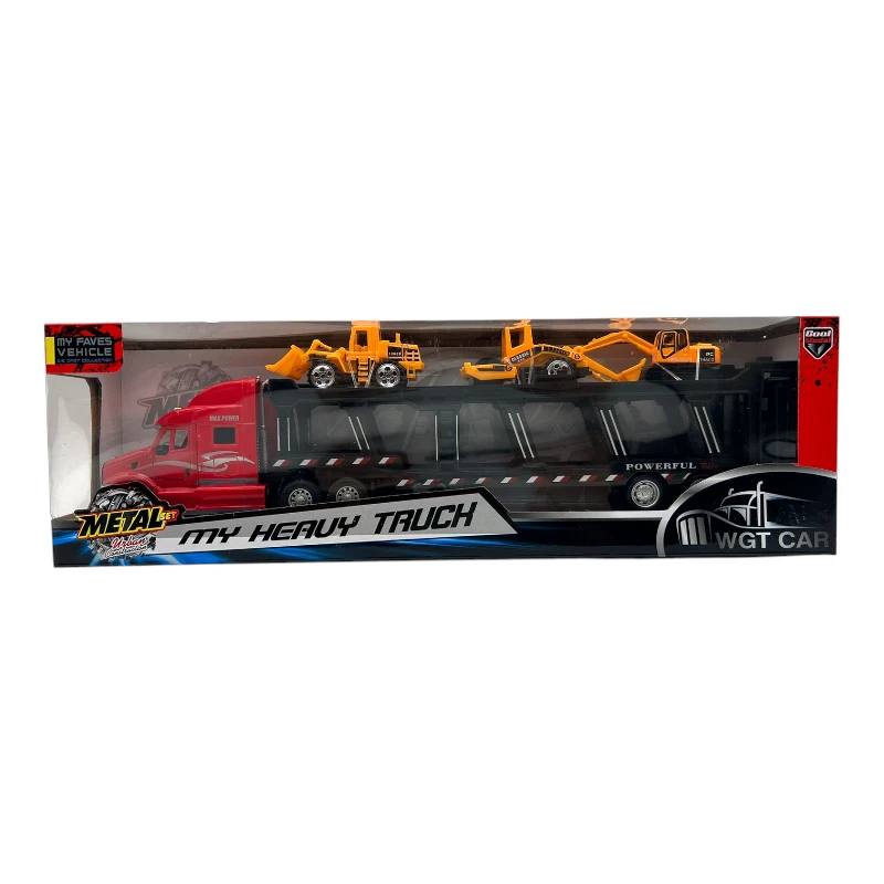 Imagen de TRAILER WGT CAR METALICO “NODRIZA” 35cm CON 3 VEHICULOS