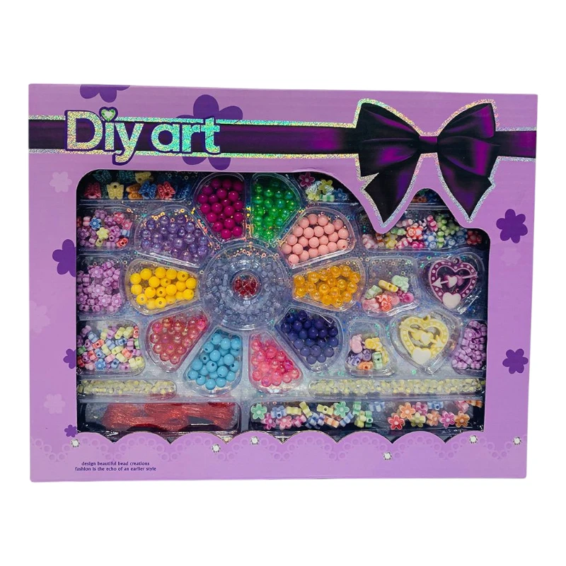 Imagen de DIY ART SET PARA HACER PULSERAS CAJA MORADA