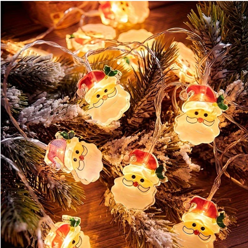 Imagen de LUZ NAVIDEÑA MINI SANTAS 2mt
