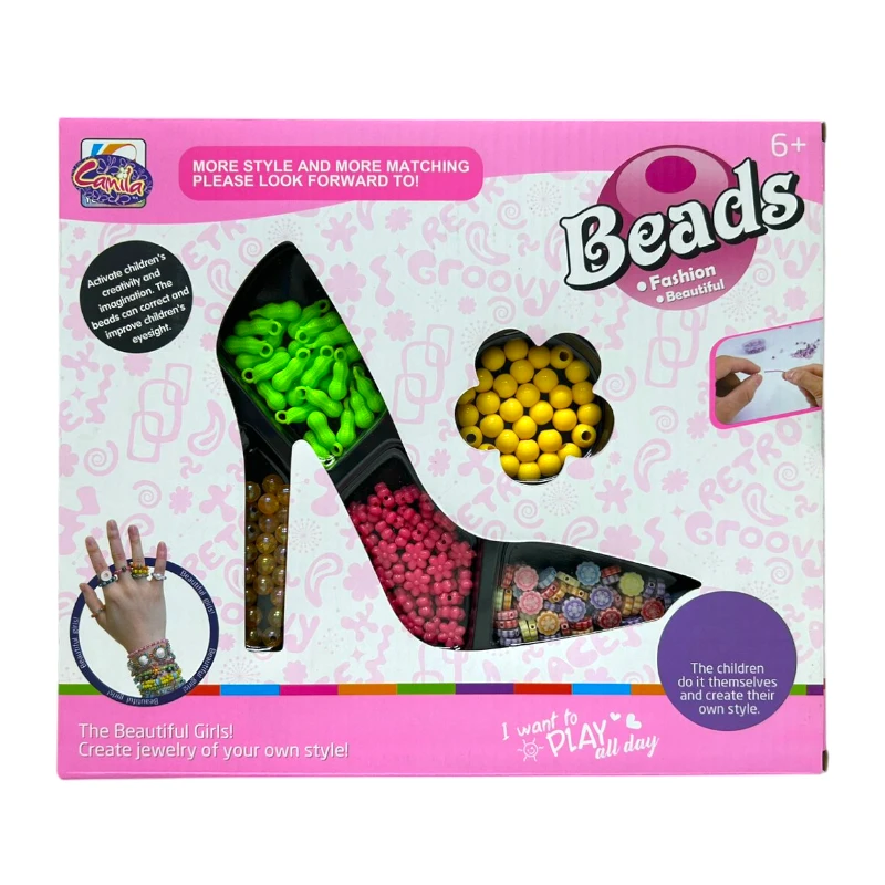 Imagen de JUEGO DE CUENTAS BEADS FORMA ZAPATILLA