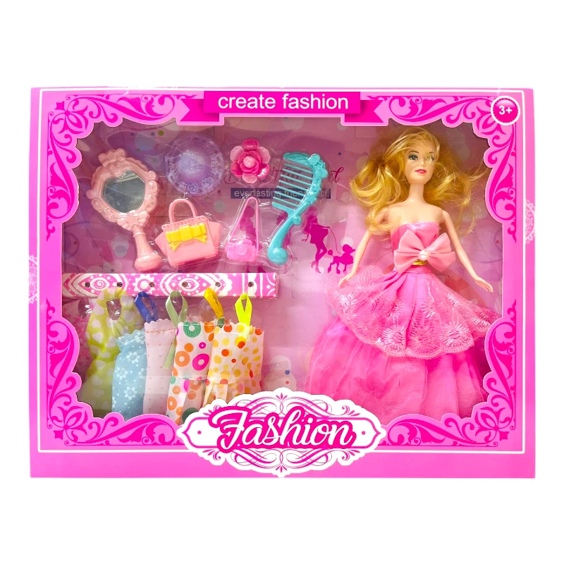 Imagen de MUÑECA CON VESTIDOS CREATE FASHION