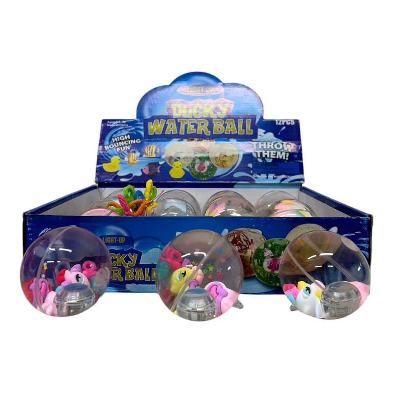 Imagen de CAJA 12 PELOTA AGUA UNICORNIO CON LED