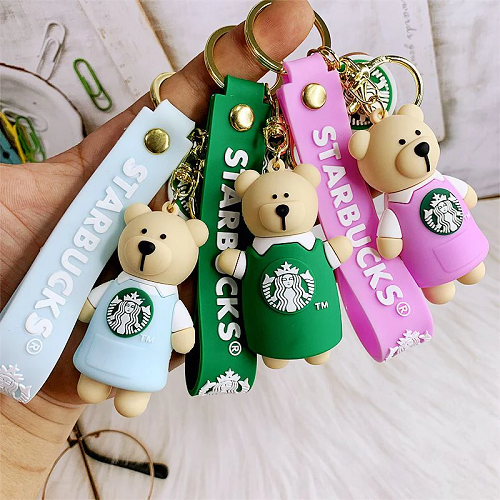 Imagen de DOCENA LLAVERO OSITO STARBUKS AL AZAR