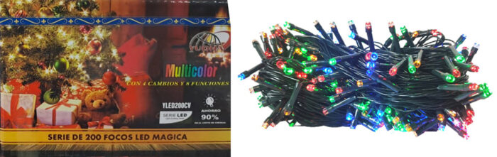 Imagen de SERIE NAVIDEÑA MULTICOLOR *200 FOCOS LED