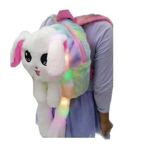 Imagen de MOCHILA PELUCHE OREJAS LUZ LED