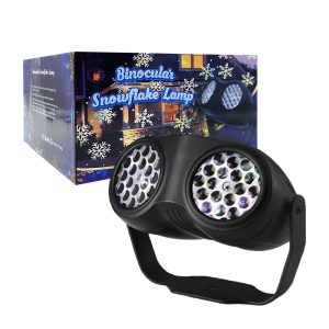 PROYECTOR DOBLE BINOCULAR SNOWFLAKE LAMP