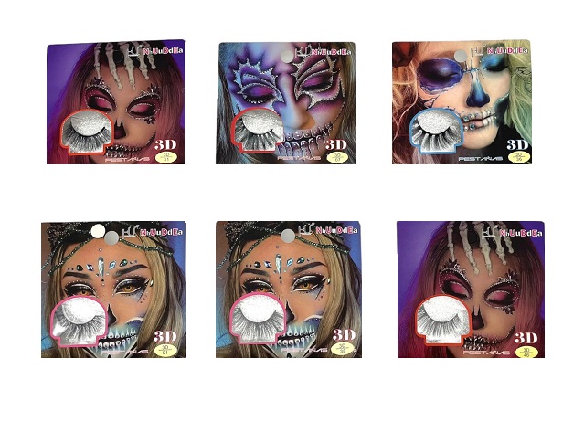 Imagen de CAJA 12 PESTAÑA 3D NHUDDEA CATRINA
