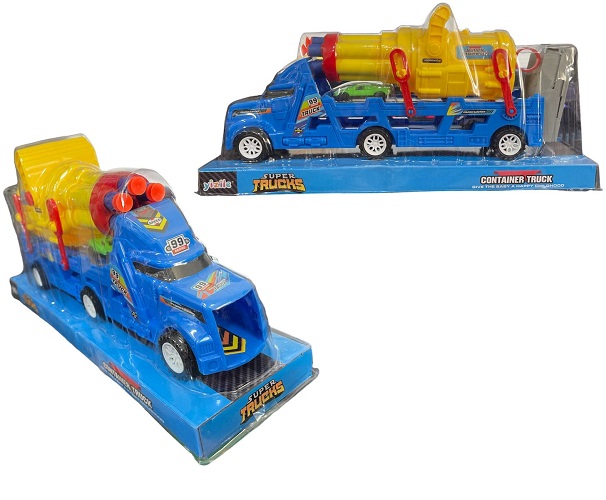 Imagen de TRAILER CON CAÑON Y MUNICIONES + CARRO SUPER TRUCKS