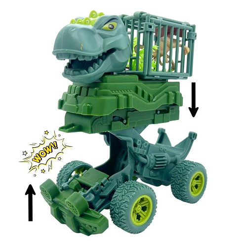 Imagen de CAJA 6 CARRO DINOSAURIO JAULA BRINCA