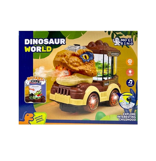 Imagen de **CARRITO DINOSAURIO WORLD HUMO LUZ Y MUSICA