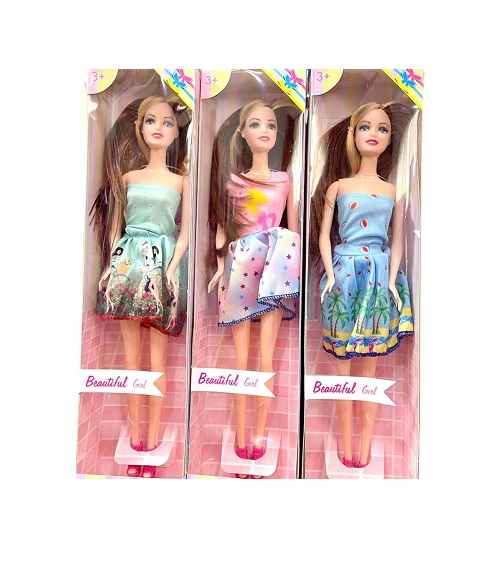 Imagen de MUÑECA VESTIDO MODAS MECHON RUBIO BEAUTIFUL GIRL