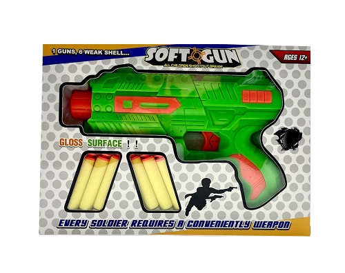 Imagen de PISTOLA SOFT GUN DARDOS + HIDROGEL