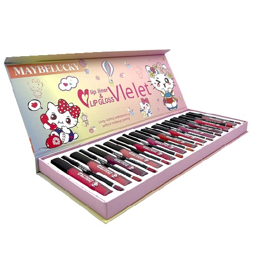 Imagen de ESTUCHE 24 GLOSS + LIP LINER HELLO KITTY