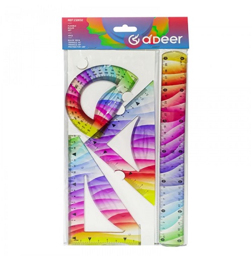 Imagen de JUEGO DE GEOMETRIA FLEXIBLE GADEER *
