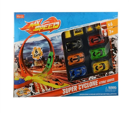 Imagen de PISTA LANZA CARRITOS + 6 CARROS MAX SPEED