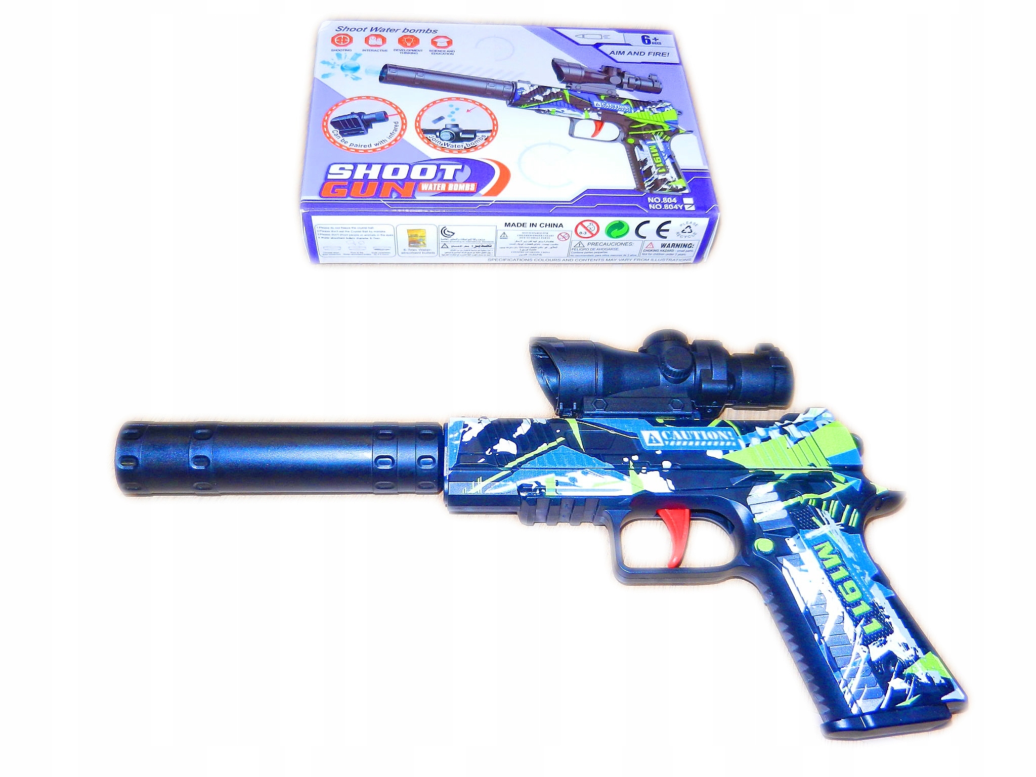 Imagen de PISTOLA HIDROGEL + LASER EN CAJA