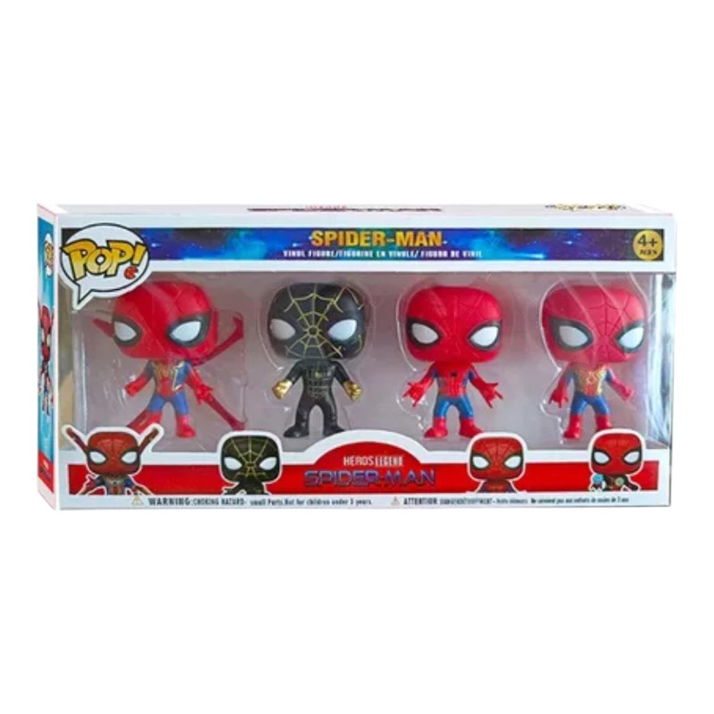 Imagen de SET 4 FIGURA POP *SPIDER MAN*