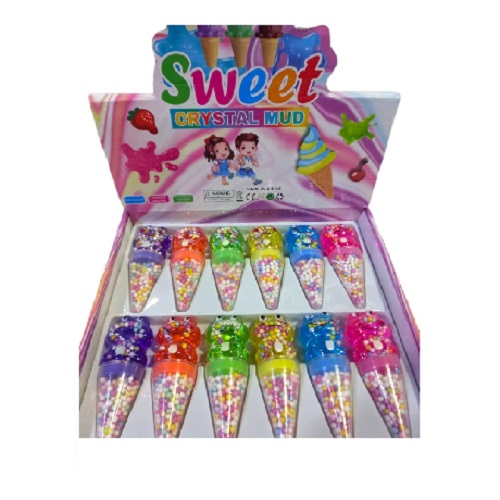 Imagen de CAJA 12 HELADO SLIME SWEET CRYSTAL MUD
