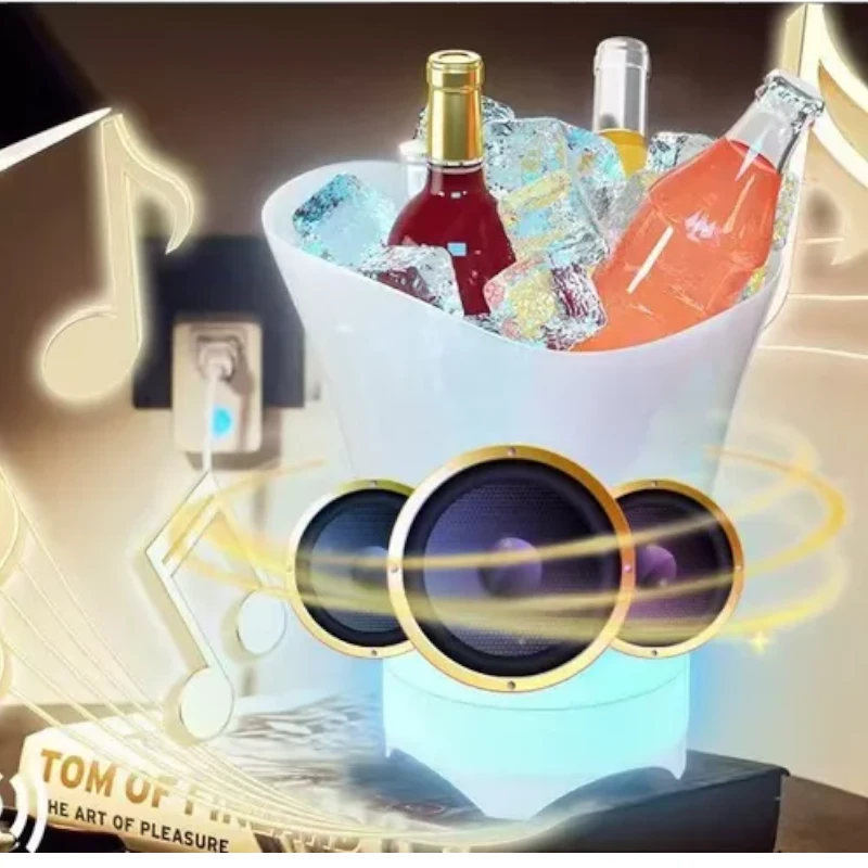 Imagen de CUBETA FIESTA LED + MUSICA (NO RECARGABLE)