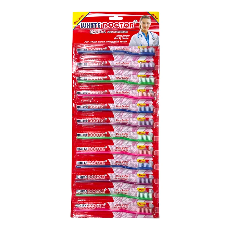 Imagen de PAQ. 12 CEPILLO DE DIENTES WHITE DOCTOR