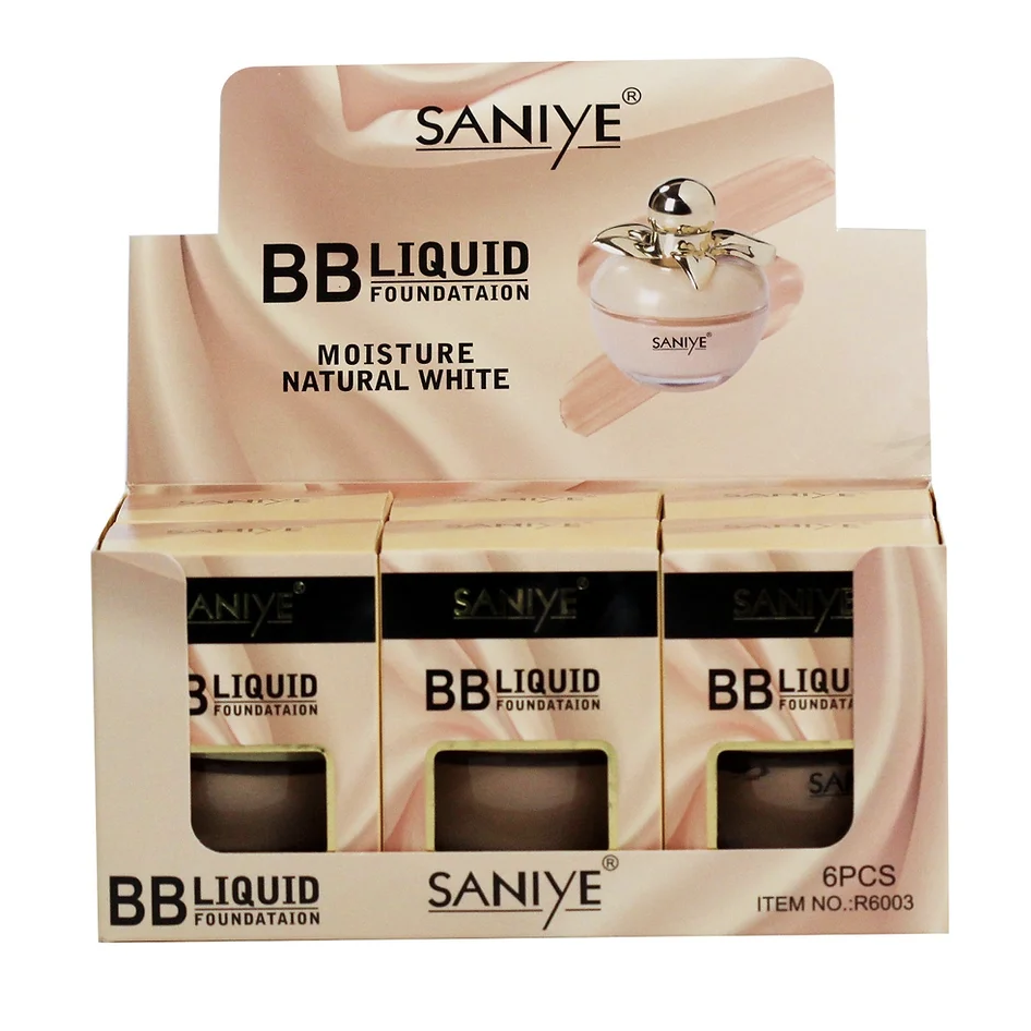 Imagen de CAJA 6 MAQUILLAJE BB FOUNDATION SANIYE R6003