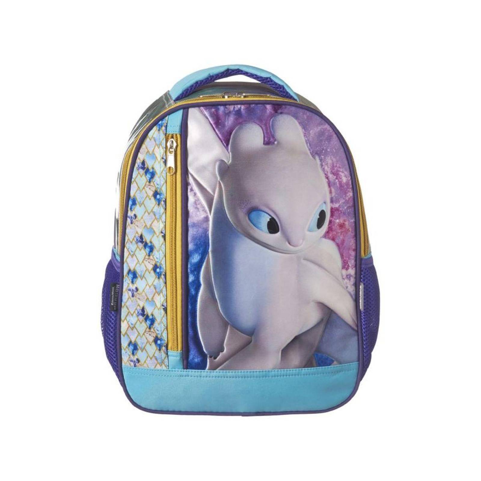 Imagen de MOCHILA KINDER COMOENTRENAR A TU DRAGON BLANCO ORIGINAL